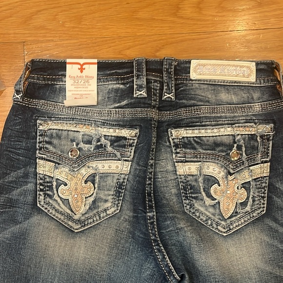 NWT Rock Revival Arjean easy ankle skinny jeans size 32/26. - Picture 10 of 15